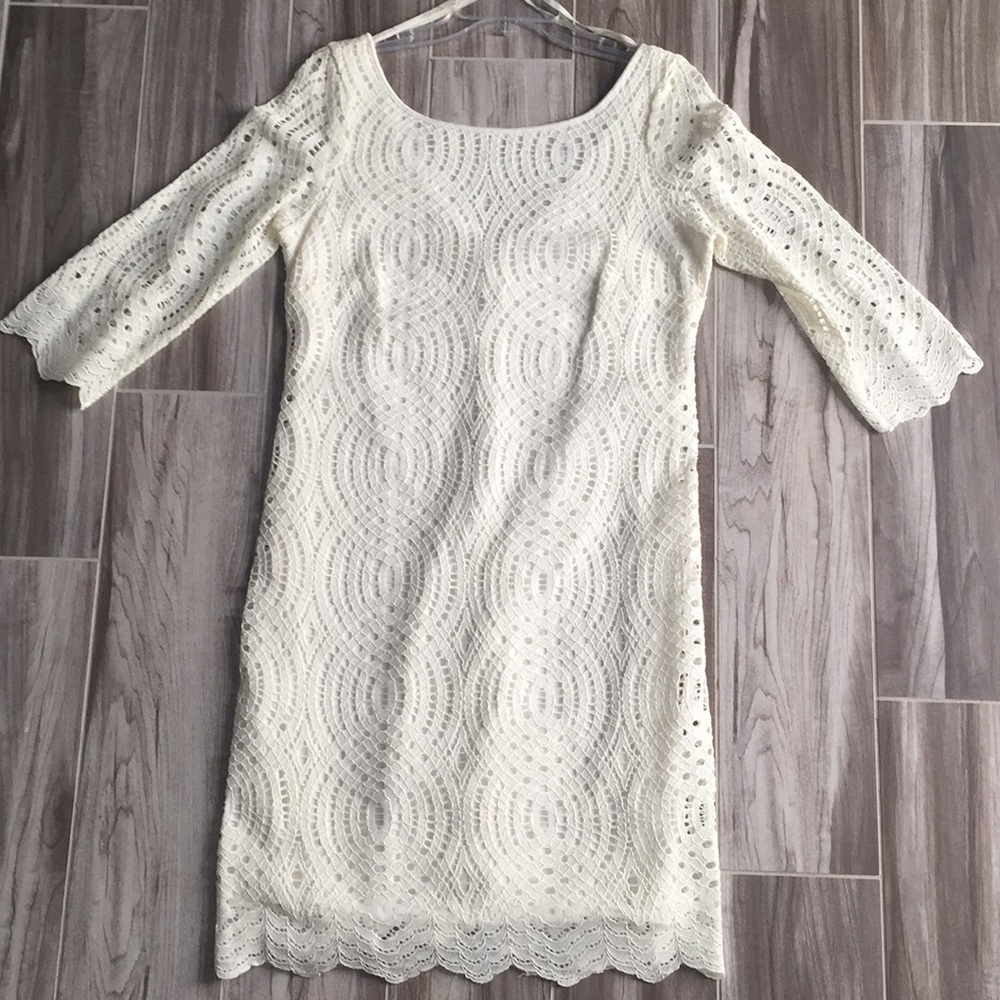 White lace dress